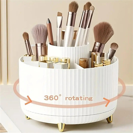 Nova Cart: 360° Rotating Vanity & Cosmetic Organizer