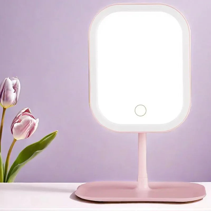 Nova Glow: LED Vanity Makeup Mirror with Touch Control & Adjustable Light Modes
