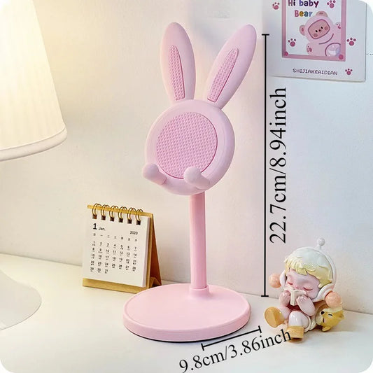 Cute Rabbit Adjustable Phone & Tablet Stand – Ergonomic Desktop Holder