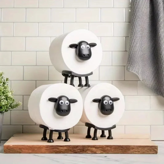 Bathroom Accessories
Cute Sheep Toilet Paper Holder – Decorative Freestanding Bathroom Stand